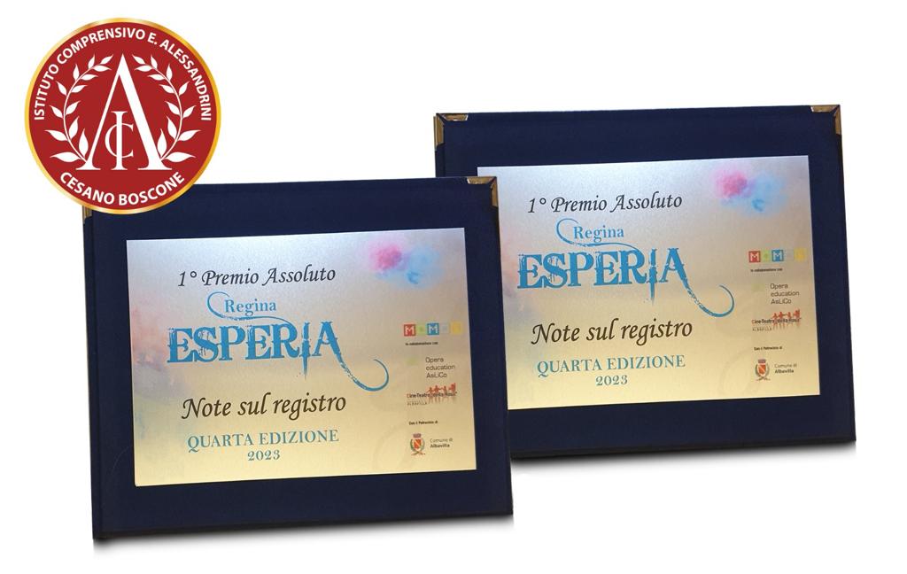 1 Premio Assoluto – Regina ESPERIA – Note sul registro – 4^ edizione – 11 maggio 2023